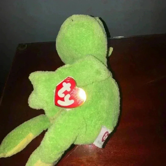 Ty Pluffies Ponds Frog Plush Stuffed Animal - Picture 6 of 6